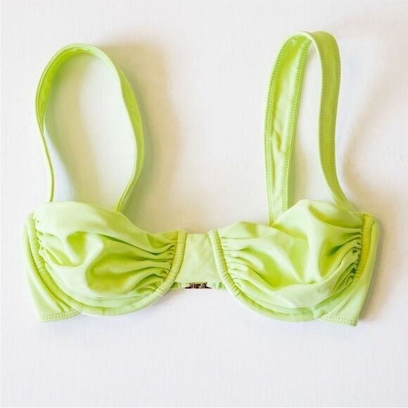 FP x Belle the Label Bikini Set Oracle Top Bare Bottom Honeydew Medium XS NEW - Picture 10 of 13